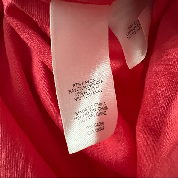 Rachel by Rachel Roy one-shoulder draped coral dress - 12 - Picture 3 of 4